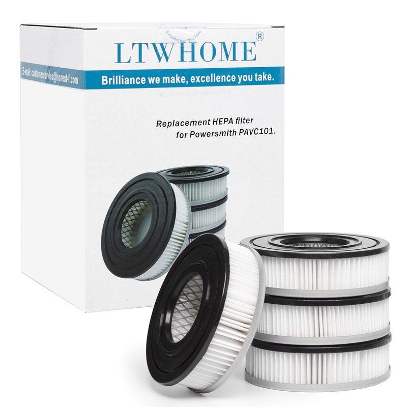 LTWHOME Replacement Ash Vacuum Motor Filter Fit for Powersmith PAVC101(Pack of 4) - Image 1